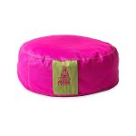 Pink + zöld kifordítható huzat kerek jógapárnához