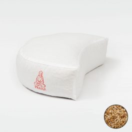   PRANA Basic Tönkölyhéj félhold meditációs jógapárna 36x23x12 cm