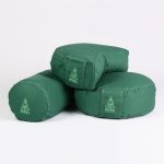 Zöld standard huzat félhold jógapárnához