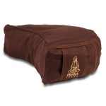 Barna standard huzat félhold meditációs jógapárnához