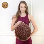 PRANA Art Deco Tönkölyhéj kerek meditációs jógapárna - Ruby Wine