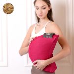 PRANA Bombay Tönkölyhéj félhold  meditációs jógapárna - Magenta