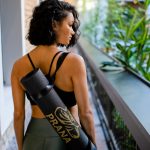 PRANA Prémium "Golden Luxury", jógamatrac  hordozó hevederrel